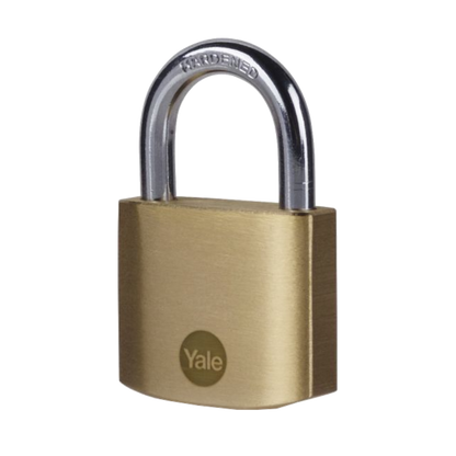 YALE Steel Hasp & Brass Padlock