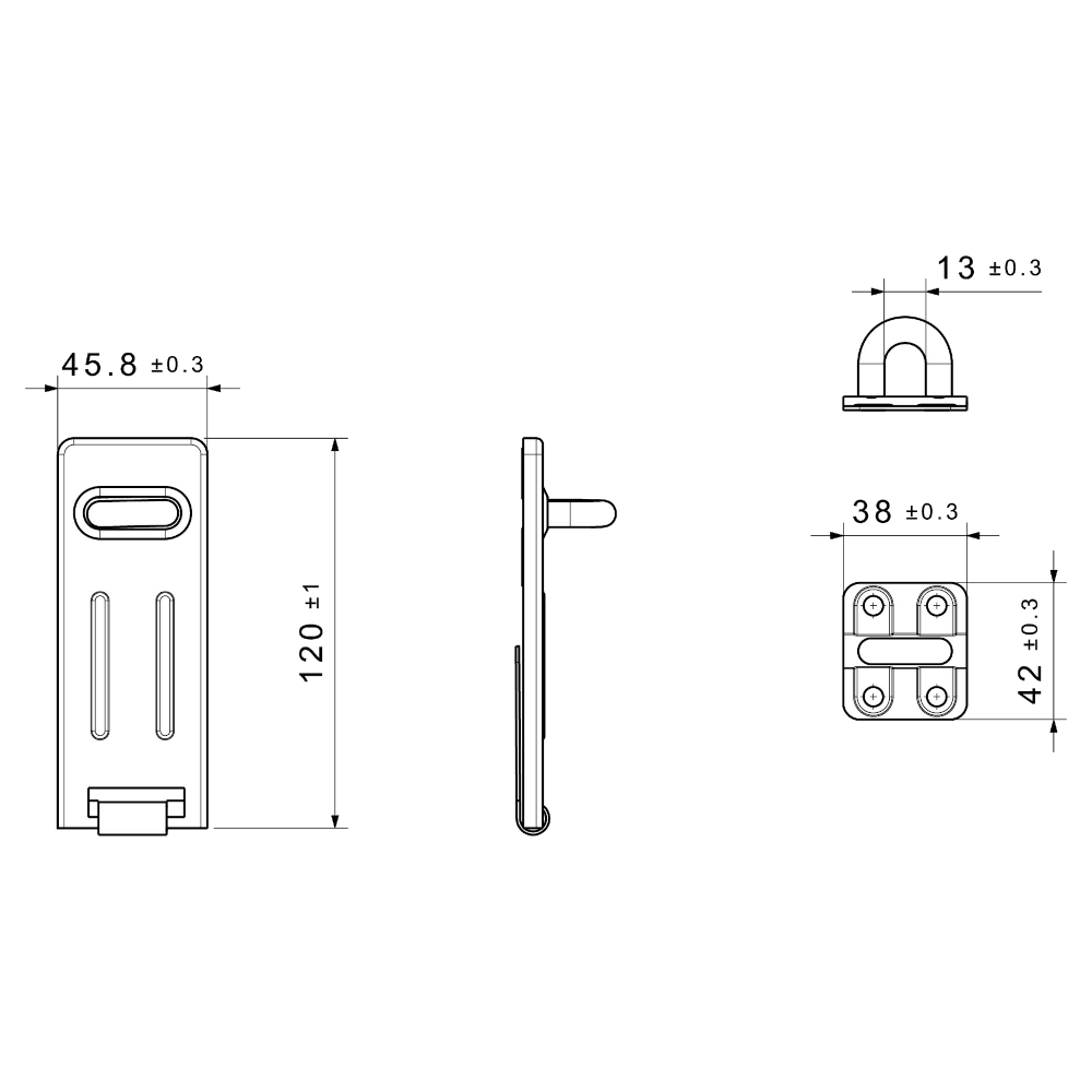 YALE Steel Hasp & Brass Padlock