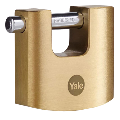 YALE 114B Brass Shutter Padlock