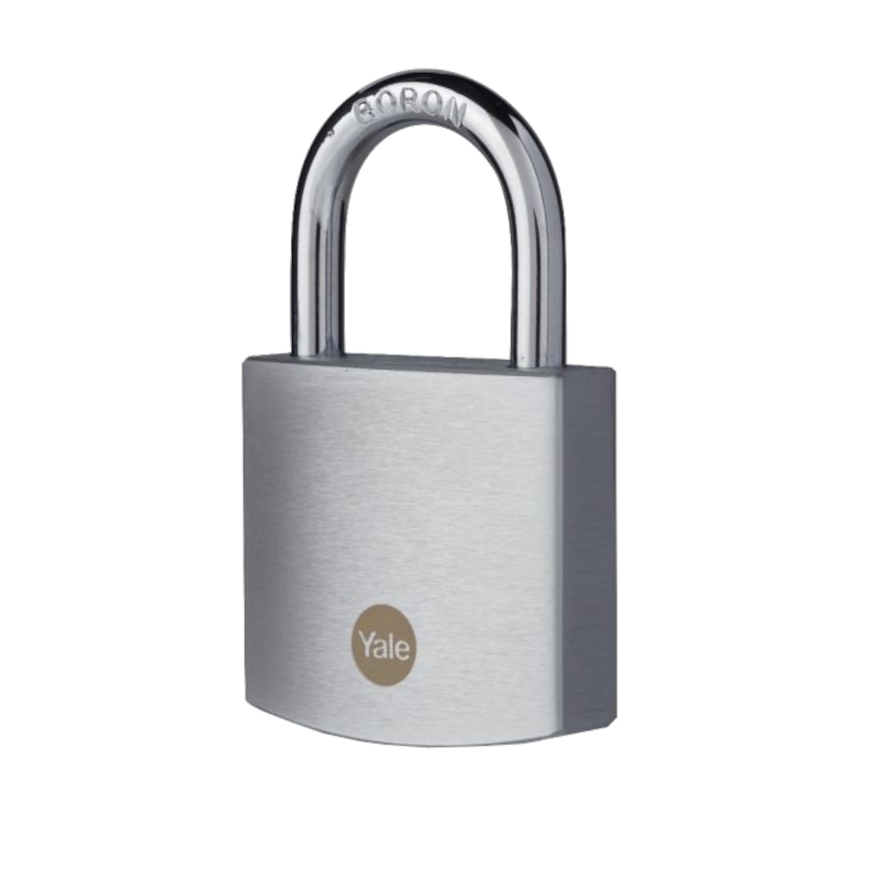 YALE Y120B Brass Padlock With Chrome Finish