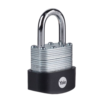 YALE Y125B High Security Laminated Steel Open Shackle Padlock