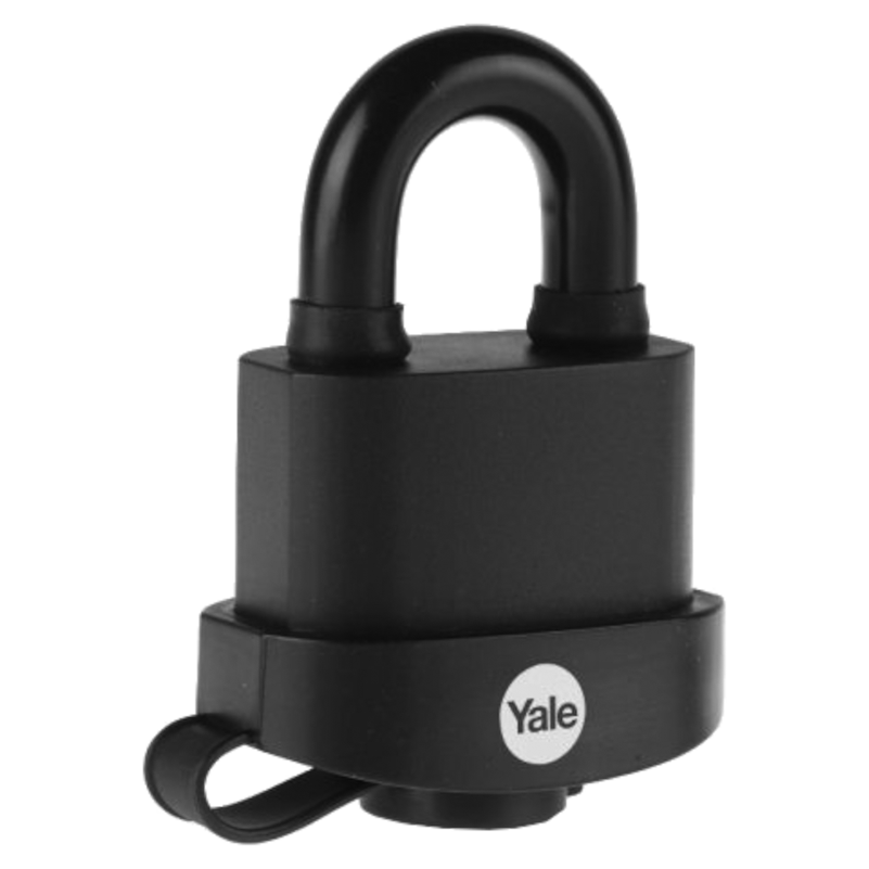 YALE Steel Hardened Steel Hasp & Weatherproof Steel Padlock