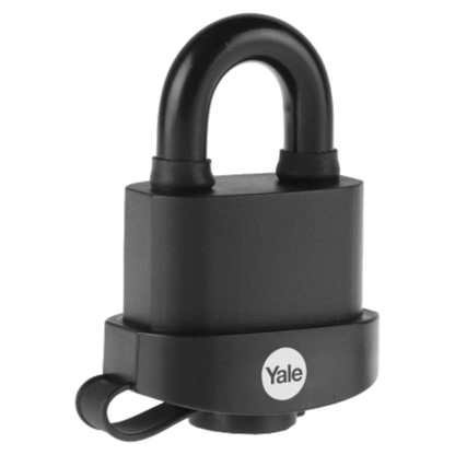 YALE Steel Hardened Steel Hasp & Weatherproof Steel Padlock