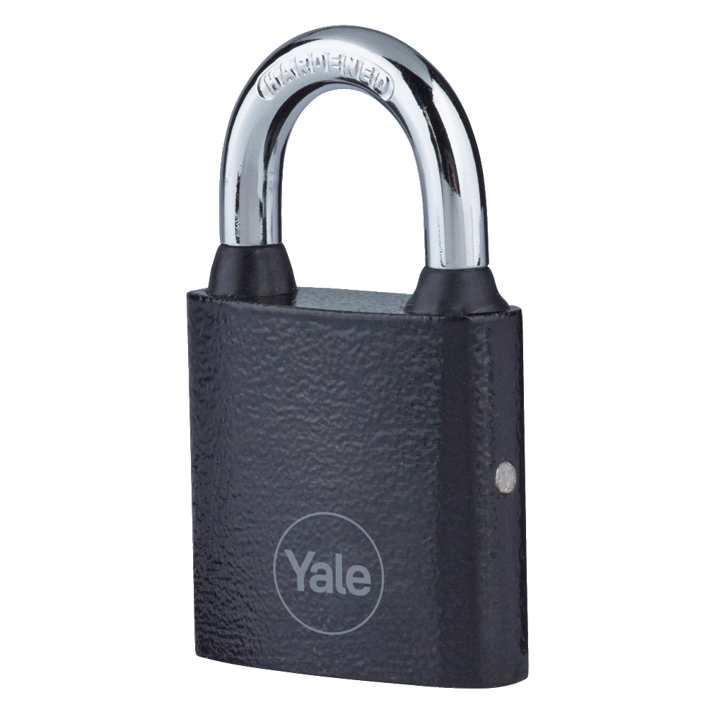 YALE Y111B Series Cast Iron Open Shackle Padlock Black