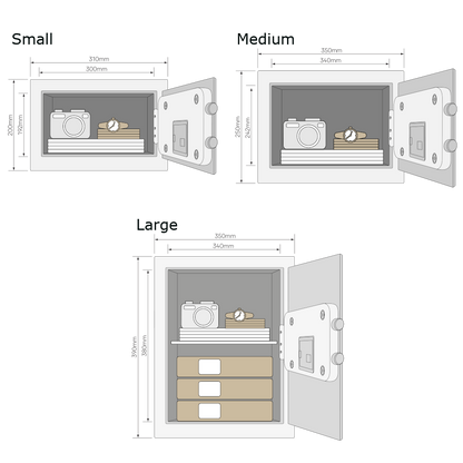 YALE Value Alarmed Electronic Combination Safe YEC/DB1 Range