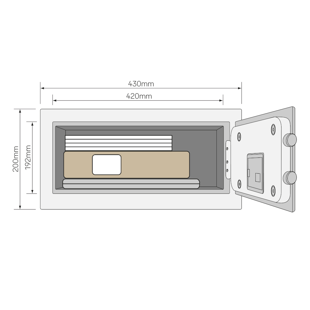 YALE Value Alarmed Electronic Combination Laptop Safe YLC/DB1 Range