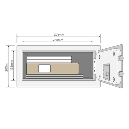 YALE Value Alarmed Electronic Combination Laptop Safe YLC/DB1 Range