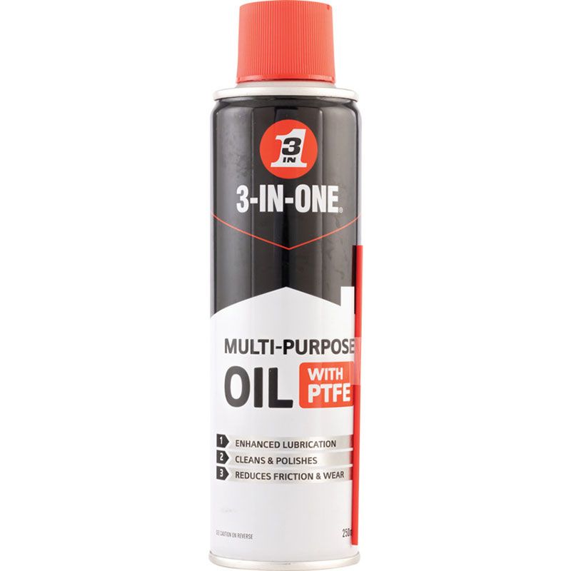 3-IN-ONE PTFE Spray Lubricant (250ml)