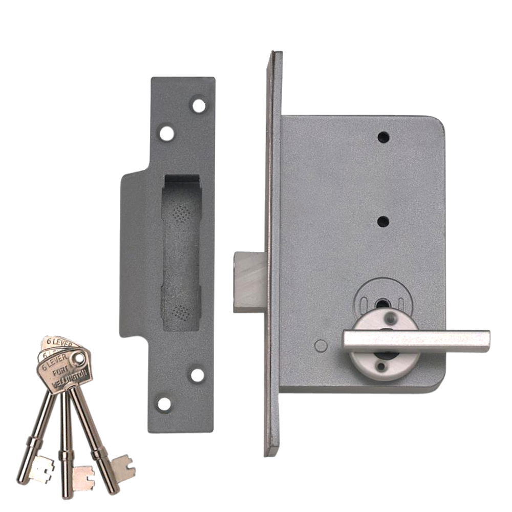 UNION 4K-3WH 6 Lever Escape Deadlock 78mm Right Handed - Stainless Steel