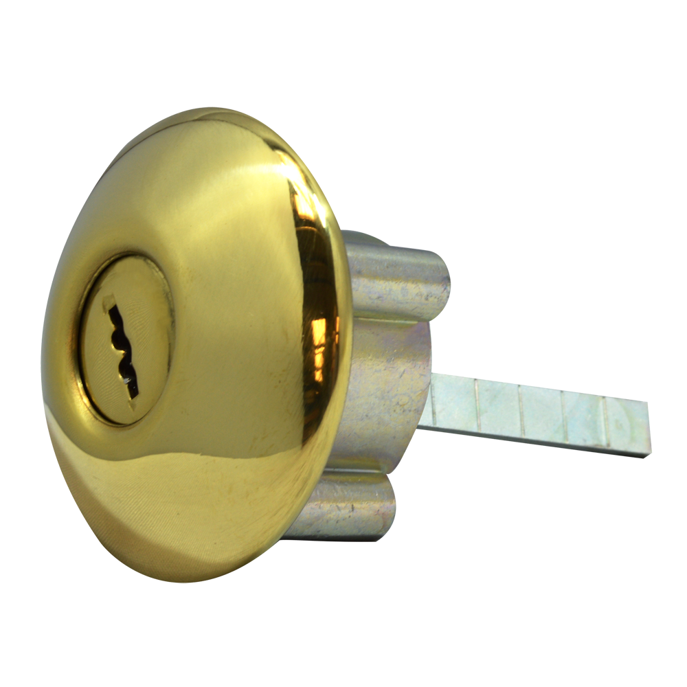 Ingersoll SC1 Rim Cylinder Keyed To Differ - Polished Brass
