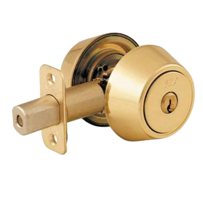 YALE P5211 Key & Turn Deadbolt Polished Brass
