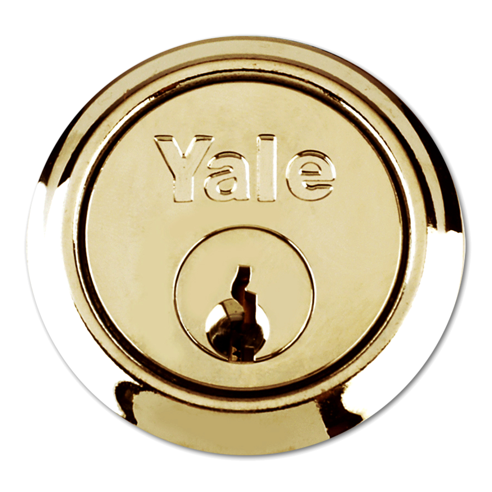 YALE 1109 Rim Cylinder Keyed Alike - Polished Brass
