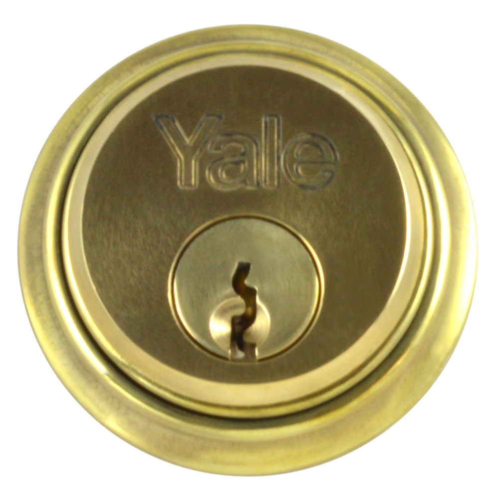 YALE 1122 Screw-In Cylinder Keyed To Differ Single - Polished Brass