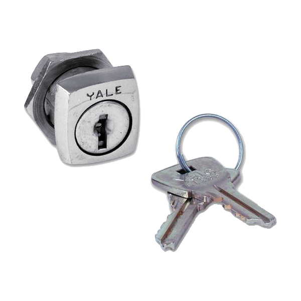 YALE S236 Nut Fix Camlock 19mm Keyed To Differ - Chrome Plated