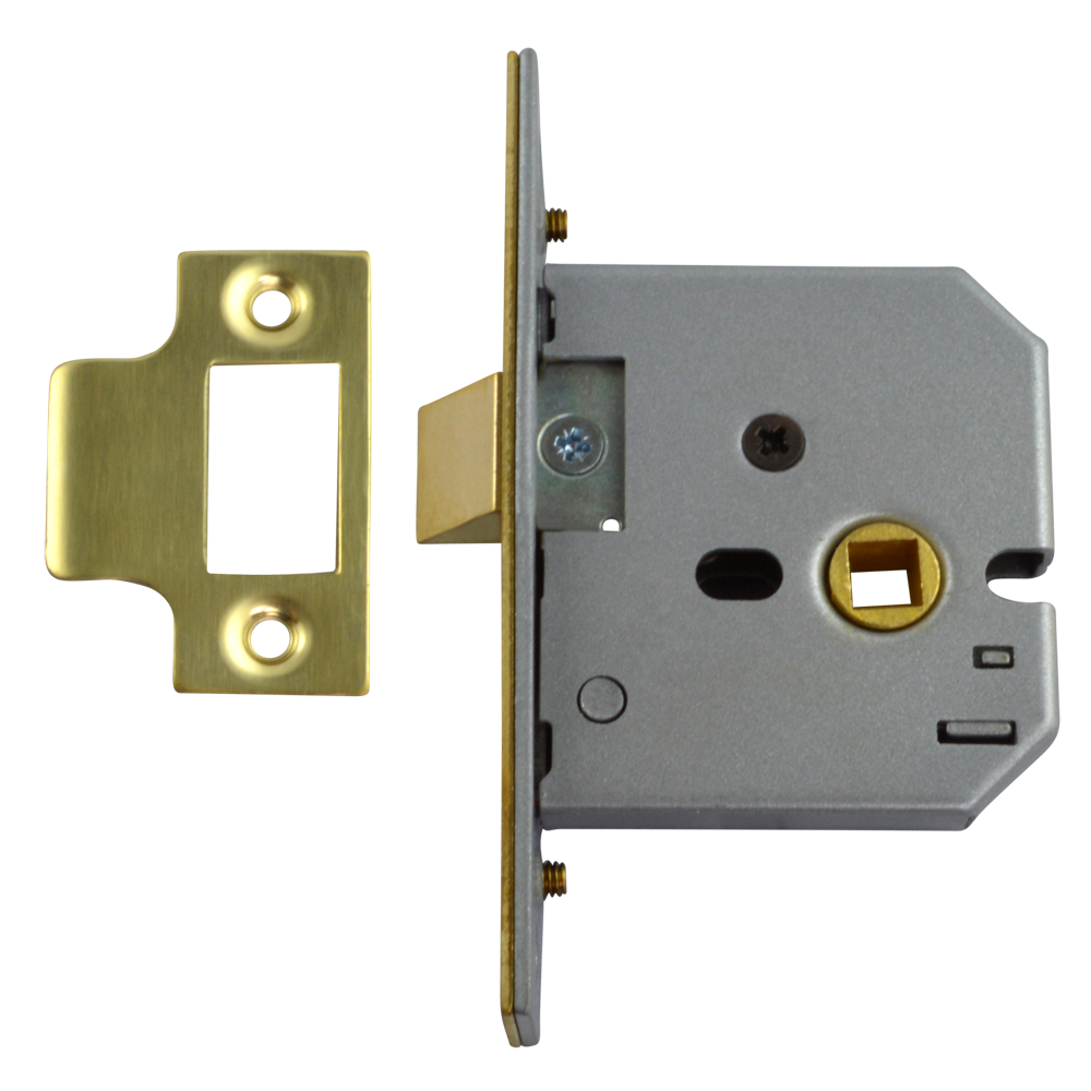 UNION 2677 Mortice Latch 64mm - Polished Brass