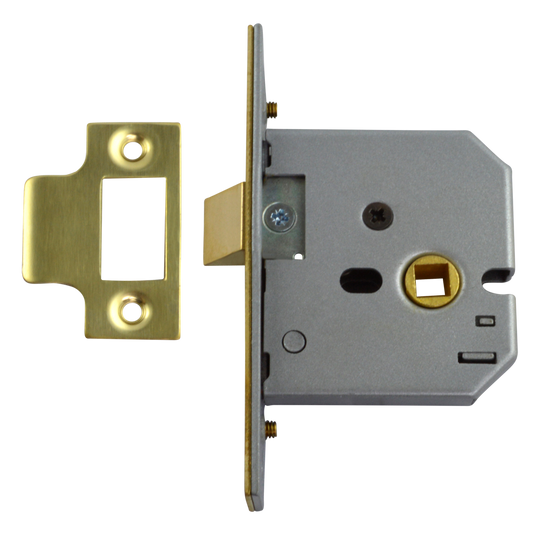 UNION 2677 Mortice Latch 64mm - Polished Brass