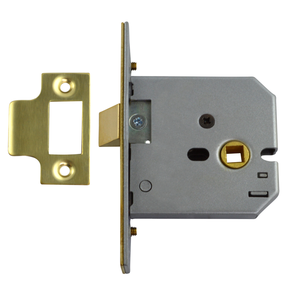 UNION 2677 Mortice Latch 75mm - Polished Brass