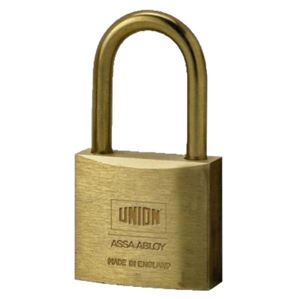 UNION 3102 Brass Open Shackle Padlock 50mm Keyed Alike `WVL482` - Brass Body With Bronze Shackle