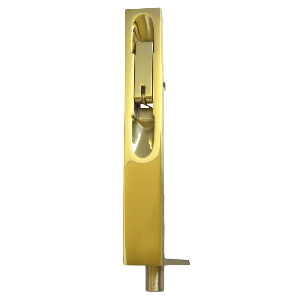FRANK ALLART 5640 25mm Brass Lever Action Flush Bolt 152mm - Polished Brass