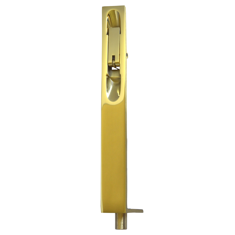 FRANK ALLART 5640 25mm Brass Lever Action Flush Bolt 203mm - Polished Brass