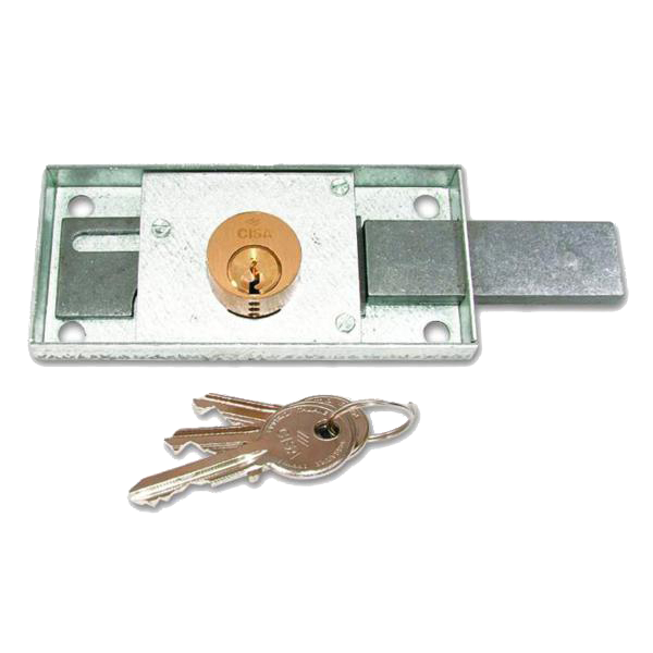 CISA 41110 Shutter Lock 120mm x 55mm Keyed to Differ Right Handed - Polished Brass