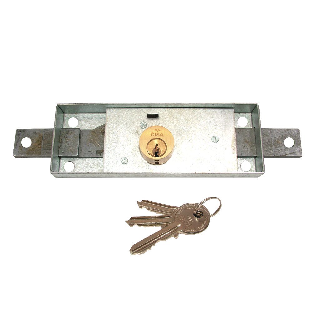 CISA 41320 Central Shutter Lock 155mm x 55mm Keyed To Differ - Polished Brass