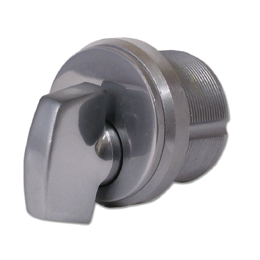 ADAMS RITE 4067 Screw-In Thumbturn Cylinder 35mm Satin Anodised Aluminium - Satin Chrome