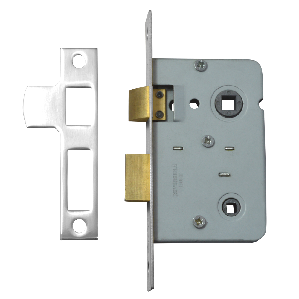 Legge 3751 Mortice Bathroom Lock 64mm - Nickel Plated