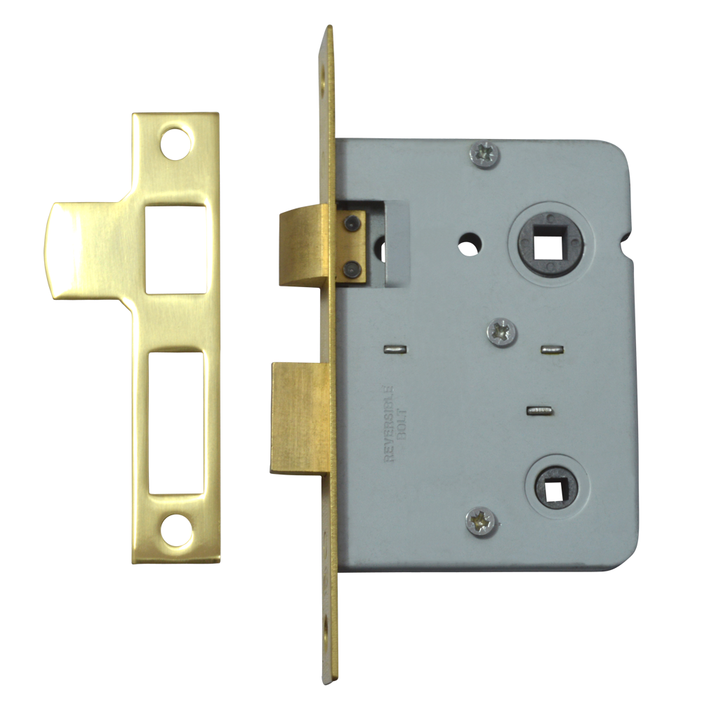 Legge 3751 Mortice Bathroom Lock 75mm - Polished Brass