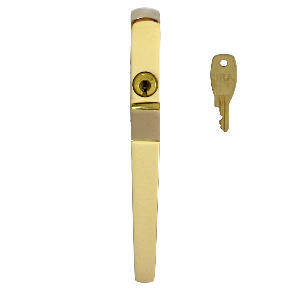 ERA 808 Locking Casement Window Handle Pro - Polished Brass