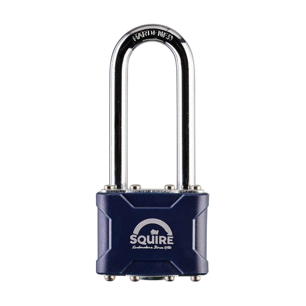 SQUIRE Stronglock 30 Series Laminated Long Shackle Padlock 35/2.5 Keyed To Differ 64mm Long Shackle Pro