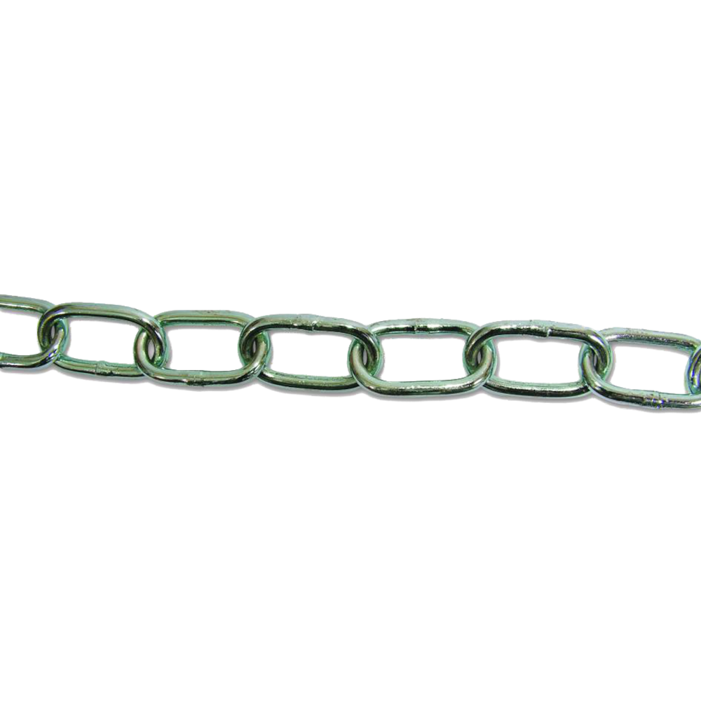 ENGLISH CHAIN Zinc Plated Welded Steel Chain 30m Chain 3mm Link Diameter ZP