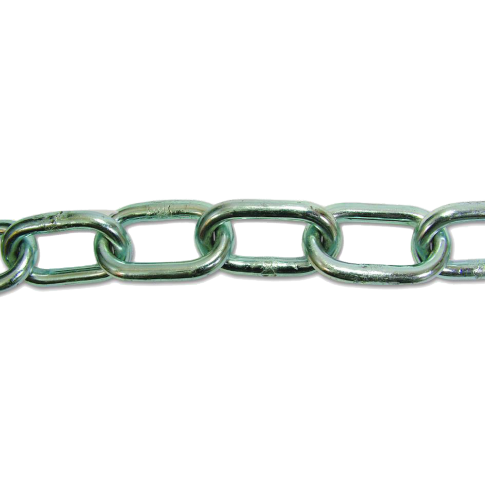 ENGLISH CHAIN Zinc Plated Welded Steel Chain 25m Chain 5mm Link Diameter ZP