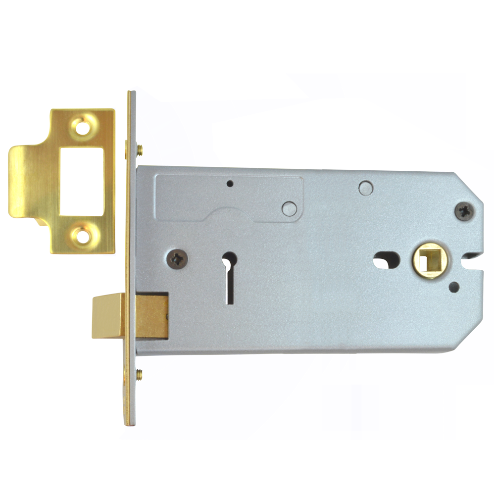 UNION 26773 Horizontal Mortice Latch 152mm - Polished Lacquered Brass