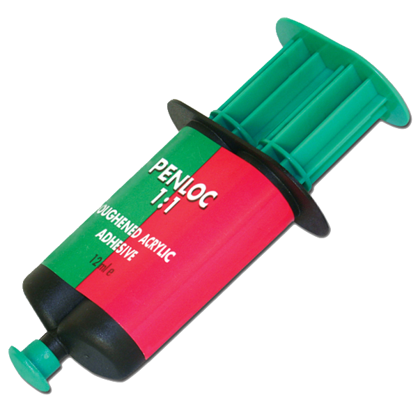 ASEC Penloc 2 Part Toughened Acrylic Adhesive 12ml - Clear