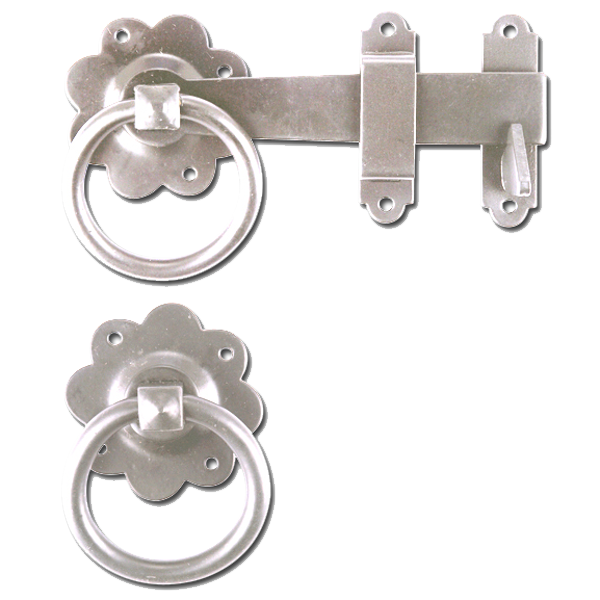 ASEC Ring Gate Latch Zinc Plated