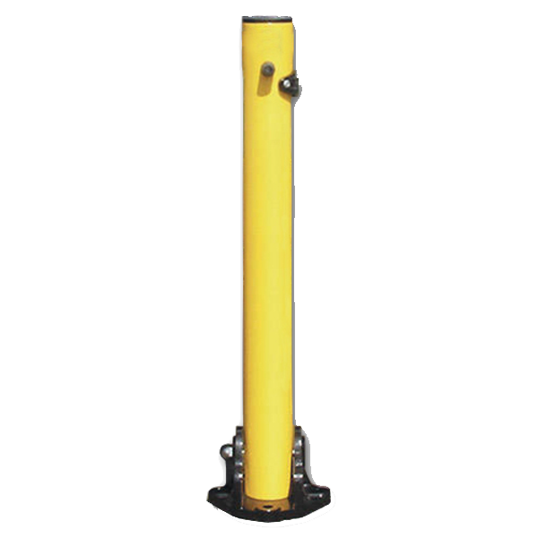 ASEC Yellow Fold Down 620mm High Parking Post Fold Down