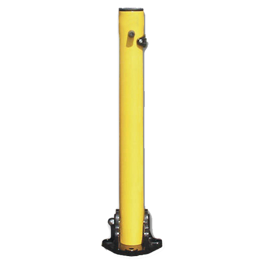 ASEC Yellow Fold Down 620mm High Parking Post Fold Down