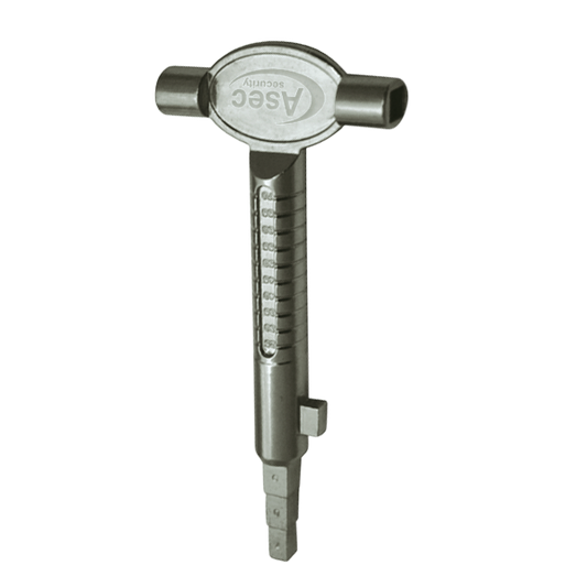 ASEC Locksmith Multi Tool 2 Spanner Head - Nickel Plated