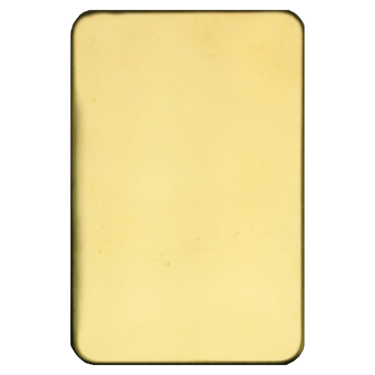 ASEC Self Adhesive 45mm x 70mm Blank Escutcheon GA - Gold