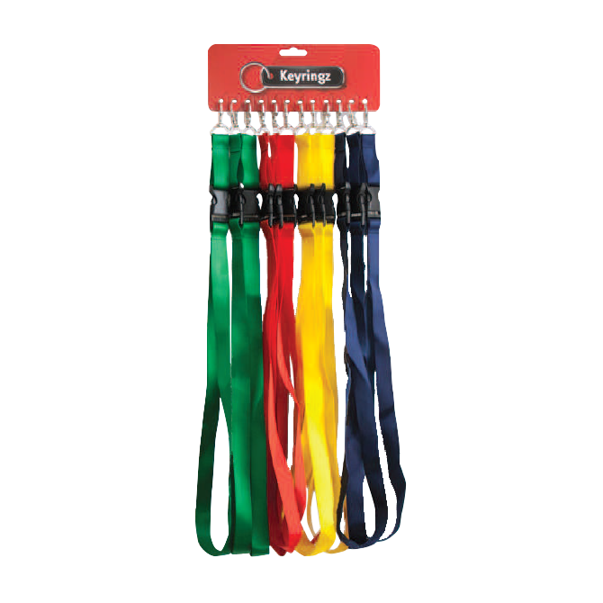 ASEC Assorted Coloured Lanyards Assorted Coloured Lanyards - Assorted Colours