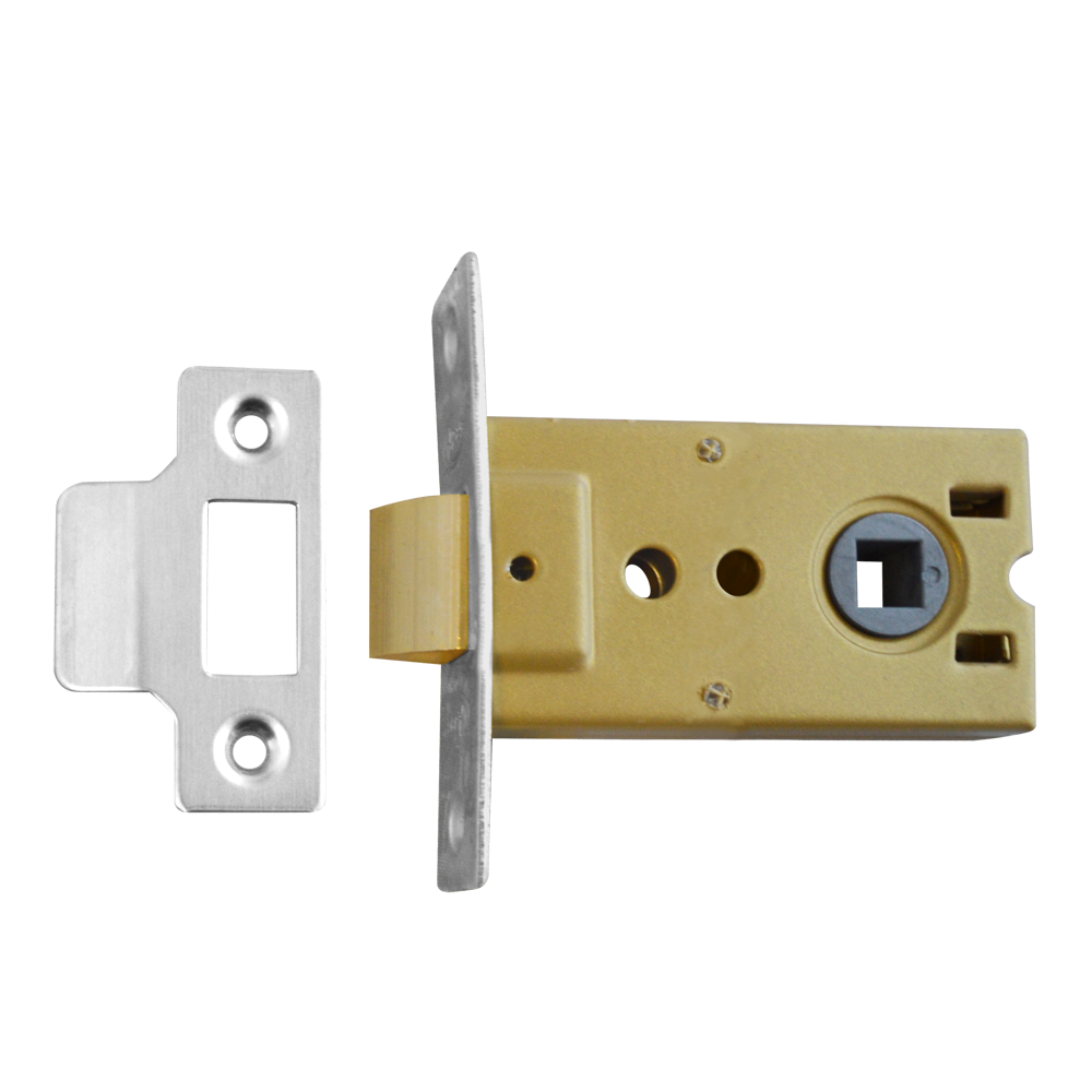 ASEC Flat Pattern Mortice Latch 64mm Pro - Nickel Plated