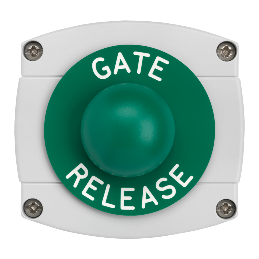 ASEC Surface Mounted Dome Button `Gate Release` - Grey