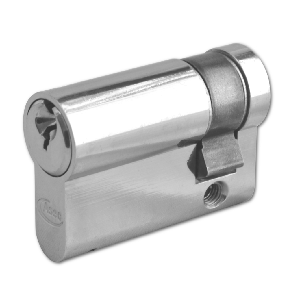 ASEC 6-Pin Euro Half Cylinder 45mm 35/10 Keyed To Differ Pro - Nickel Plated