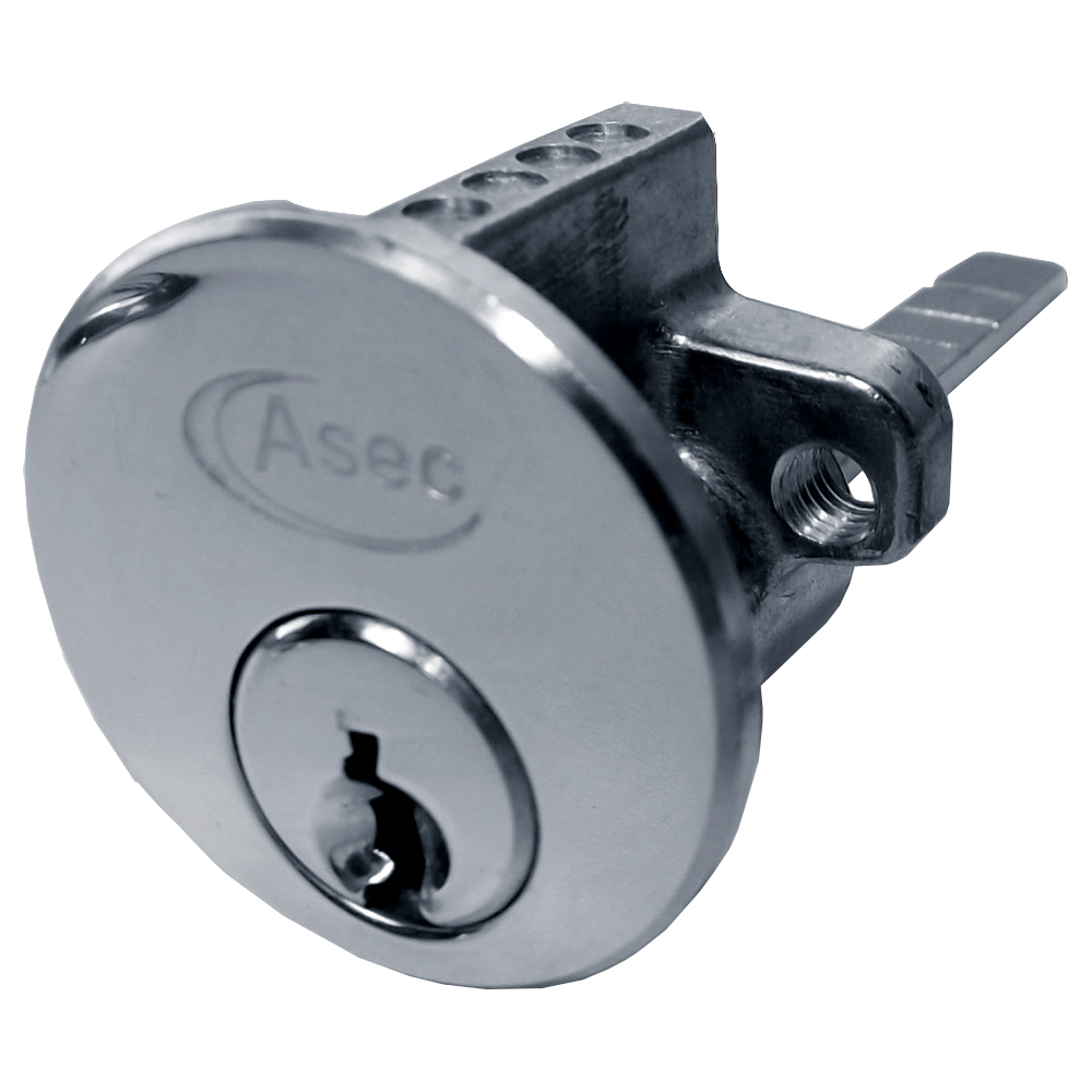 ASEC 6-Pin Rim Cylinder Keyed To Differ Pro - Nickel Plated
