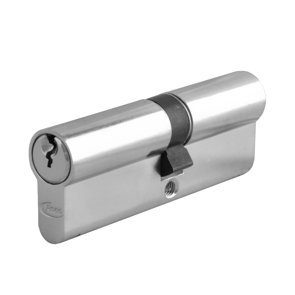 ASEC 5-Pin Euro Double Cylinder 85mm 35/50 30/10/45 Keyed To Differ Pro - Nickel Plated