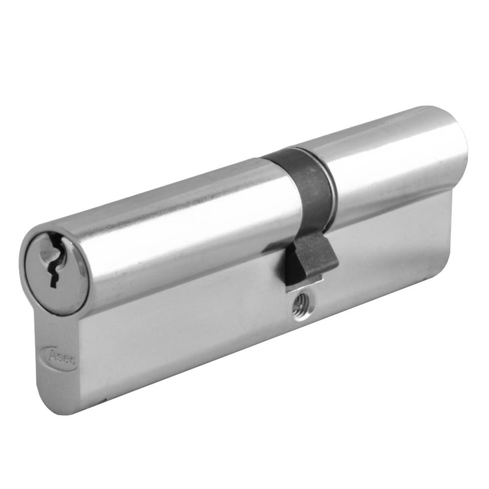 ASEC 5-Pin Euro Double Cylinder 100mm 40/60 35/10/55 Keyed To Differ Pro - Nickel Plated