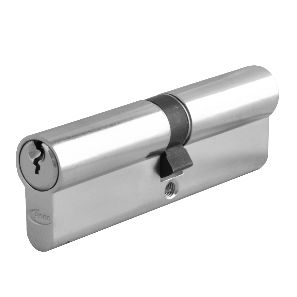 ASEC 5-Pin Euro Double Cylinder 100mm 50/50 45/10/45 Keyed To Differ Pro - Nickel Plated