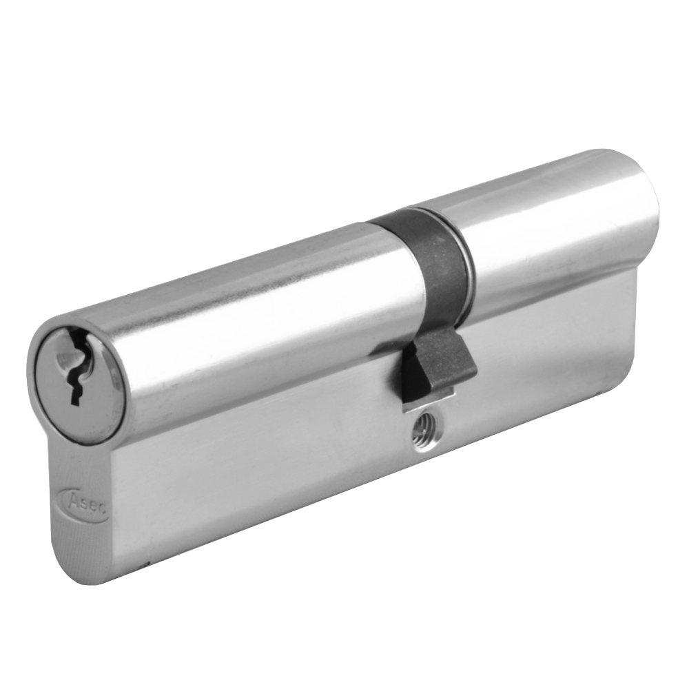 ASEC 5-Pin Euro Double Cylinder 110mm 45/65 40/10/60 Keyed To Differ Pro - Nickel Plated