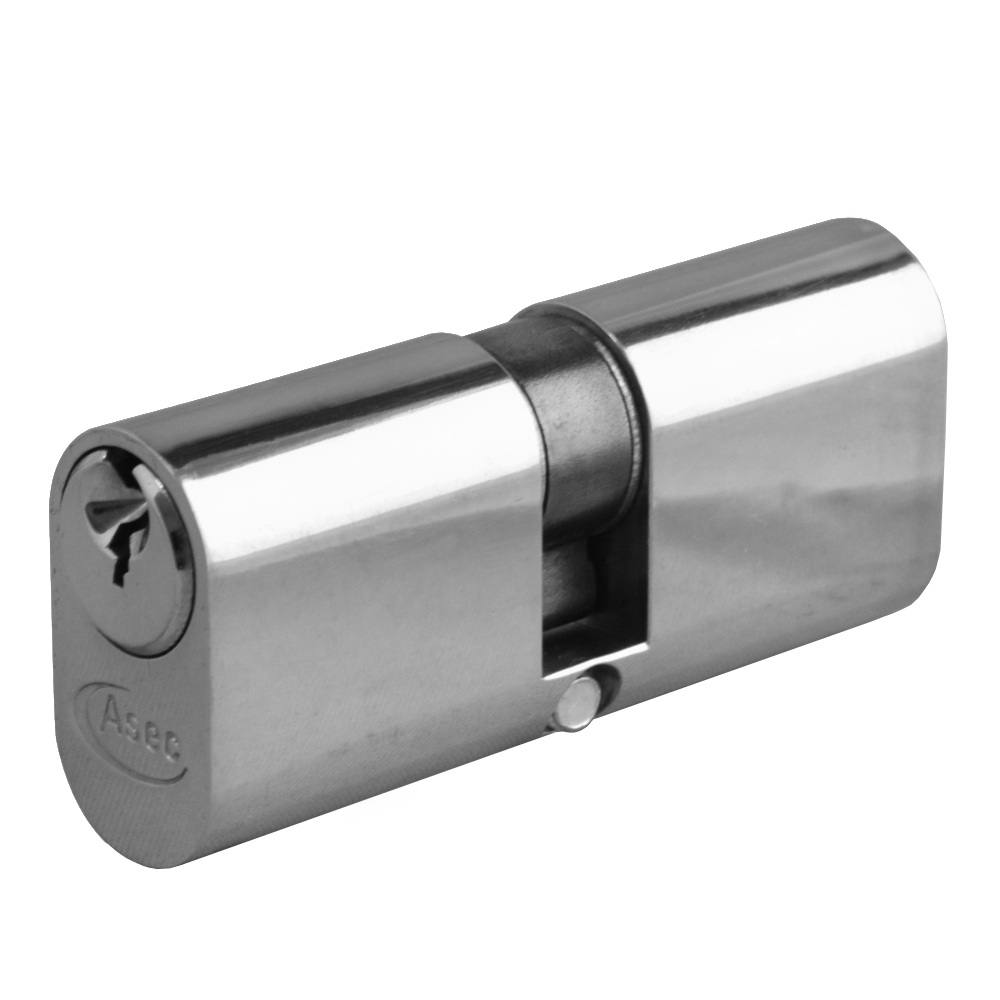 ASEC 5-Pin Oval Double Cylinder 60mm 30/30 25/10/25 Keyed To Differ Pro - Nickel Plated